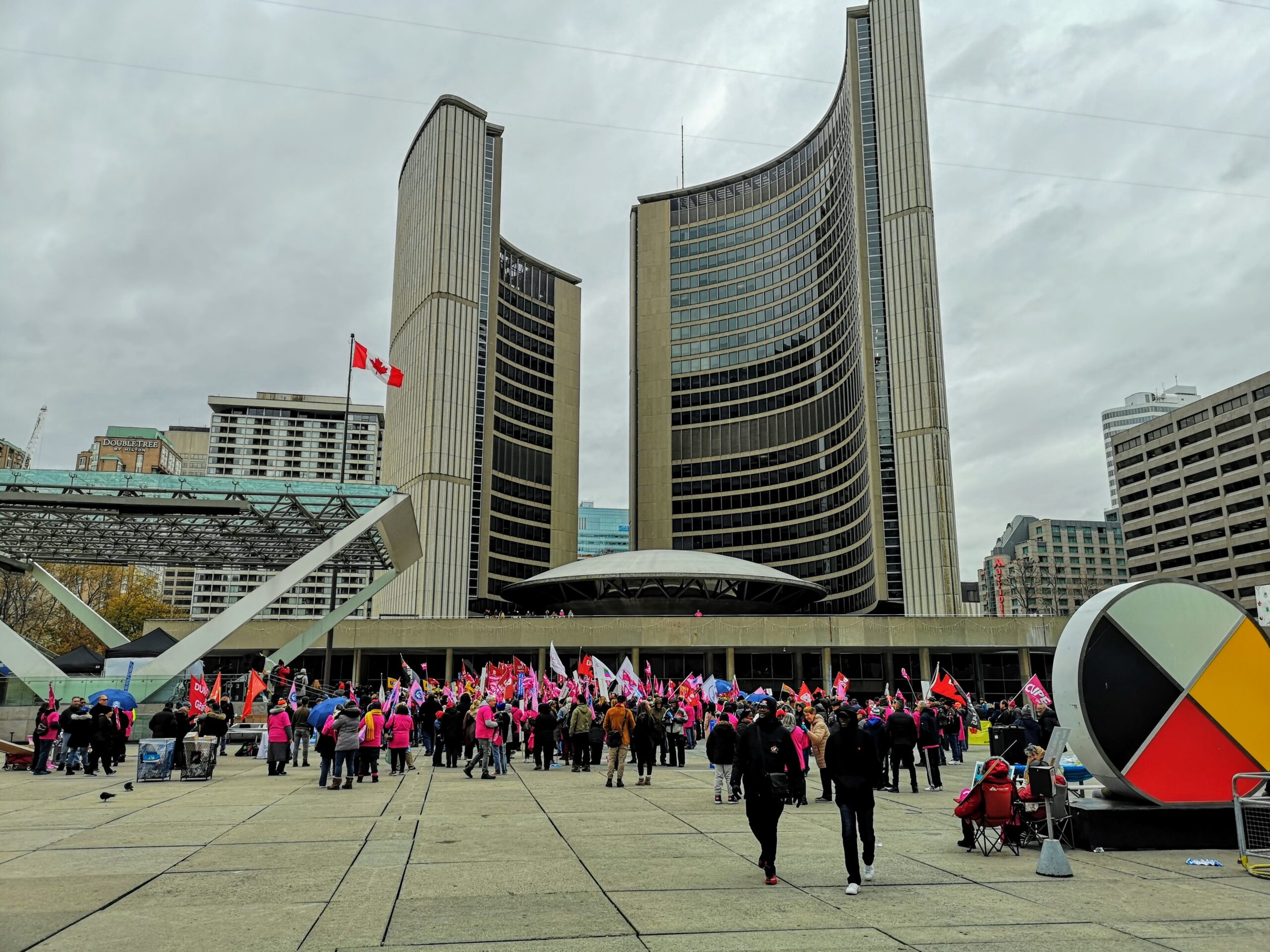 people-street-against-modern-buildings-city-toronto-city-hall